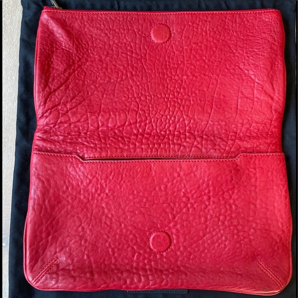 Alexander Wang Full Grain Leather Fold Over Clutch - Picture 3 of 16